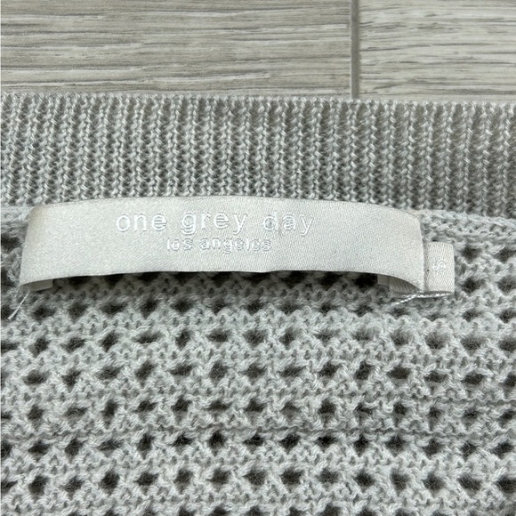 One Grey Day Superfine Merino Wool Grey Sweater - Picture 4 of 9